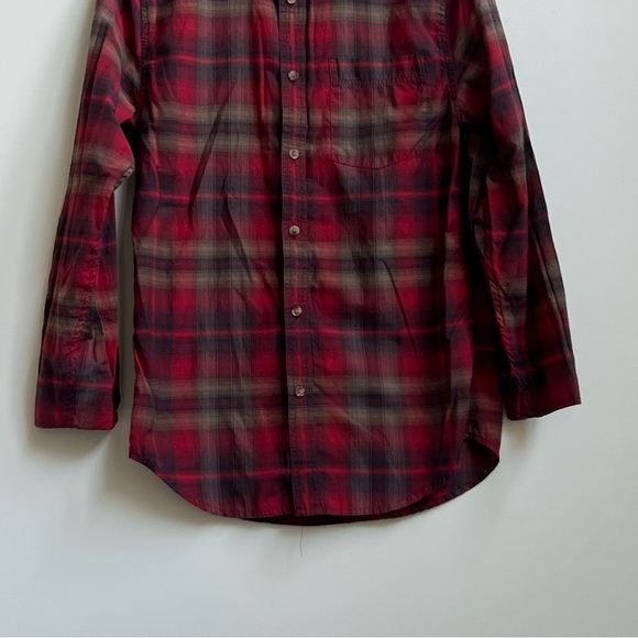 Mountain Hardwear Shirt Mens Spalding Red Plaid Button Down Long Sleeve Gorpcore - Picture 4 of 15